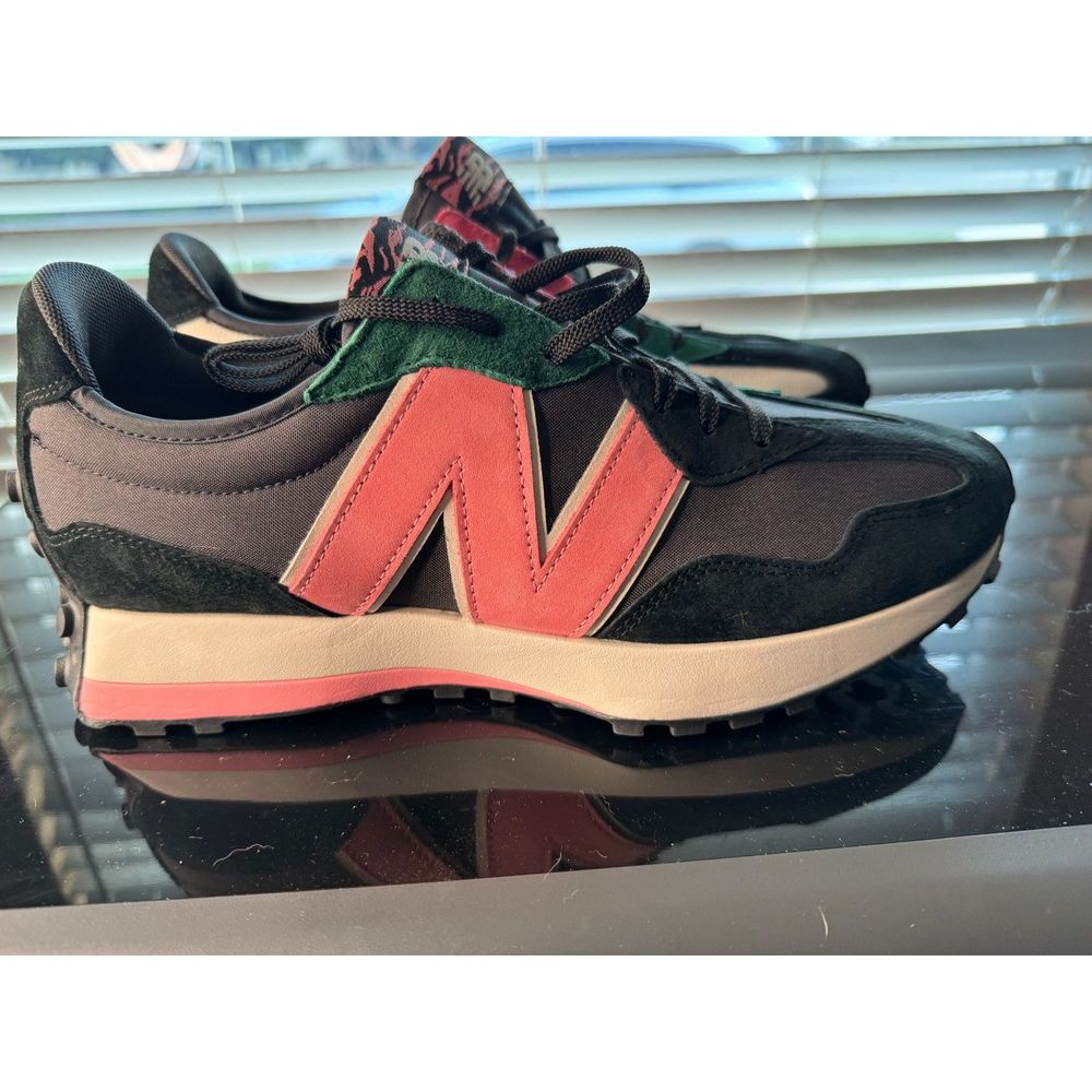 New Balance Black Gray Pink Green Athletic Sneakers